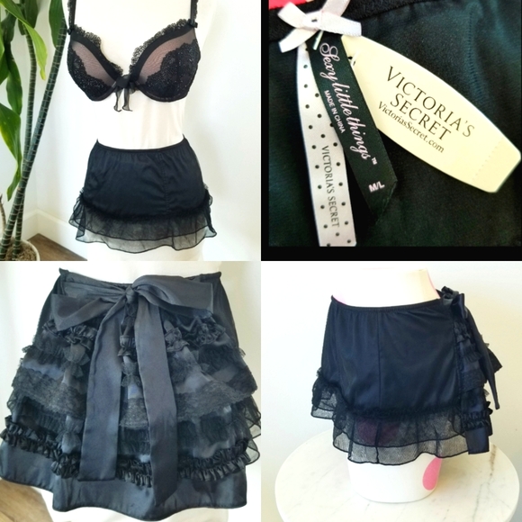Victoria's Secret Other - Victoria's Secret Vintage Sexy Little Things Lingerie Tutu Skirt NWT Ruffles Bow